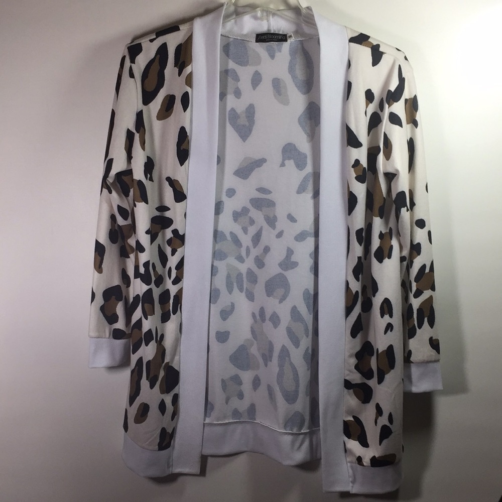 Floral Blooming Long Sleeve Soft Cardigan Size M